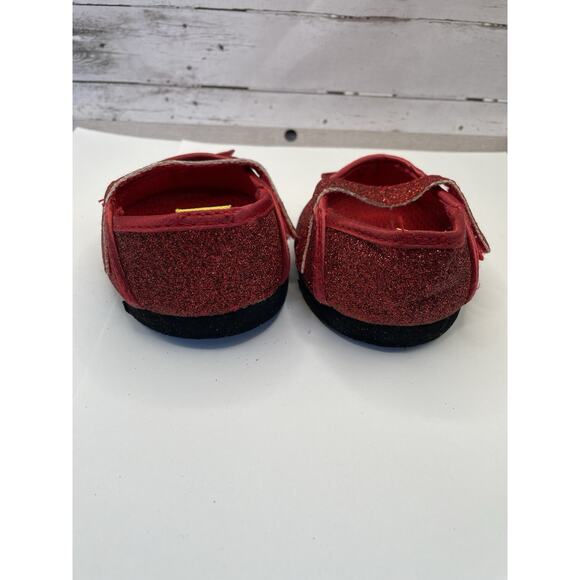 Build A Bear Workshop Ruby Slippers Shoes Red Glitter BABW - Picture 2 of 4